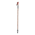Fishpond Grass Stick Wading Staff with a brown wooden shaft, black rubber grip, and red adjustable handle designed for stability and support during fishing activities.