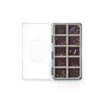 Fishpond Tacky Fly Boxes Silicone displaying organized compartments filled with various fishing flies, designed for secure storage of fishing tackle and gear.