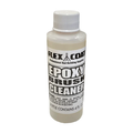 Flex Coat Brush Cleaner bottle for removing epoxy from fishing rod building brushes and fishing tackle tools