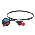 Flow-Rite Remote Drain Plug 8' PN:MPA-RDP-008 with black cable, red valve handle, and dial indicator for water flow in and out, designed for marine and fishing tackle applications.