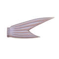 Galápagos Comet Tails (For Grace240/Grace280) in soft pink plastic material with fin-like aerodynamic ridges designed for fishing lures and tackle enhancements.