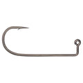 Gamakatsu Nano Alpha 90 Degree Round Bend Heavy Wire Hook 25pk shown as a single heavy-duty fishing hook with a sharp point, round bend, and an eyelet for attaching to fishing tackle.