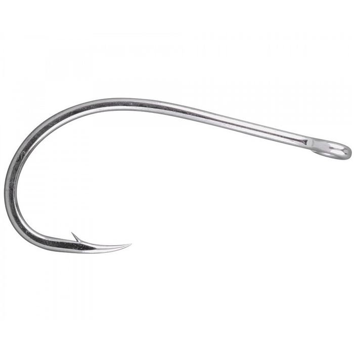 Gamakatsu SL12s (Muskie/Salt) fishing hook designed for strong holds in muskie and saltwater fishing, featuring a sharp curved point and durable steel construction.