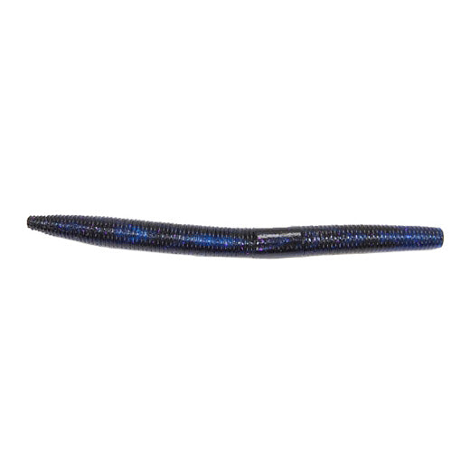 Gambler Lures 6'' Fat Ace Stick Bait fishing lure in dark ribbed body with subtle blue flecks, designed for effective fishing tackle use targeting musky and other species.