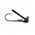 Gambler Lures Weedless Power Ned fishing lure with a black jig head, weed guard, and twisted wire collar designed for weedless bass fishing and tough cover conditions.