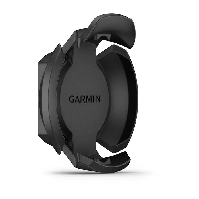 Garmin Gesture Remote Mount Kit 010-13404-11 shown as a compact, black plastic accessory designed to securely hold a remote, featuring the Garmin logo and ergonomic curved edges for easy attachment.