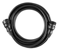 Garmin LiveScope Transducer (3ft) Extension Cable 010-13350-01, black durable cable with circular connectors on both ends for marine electronics and fishing tackle setup.