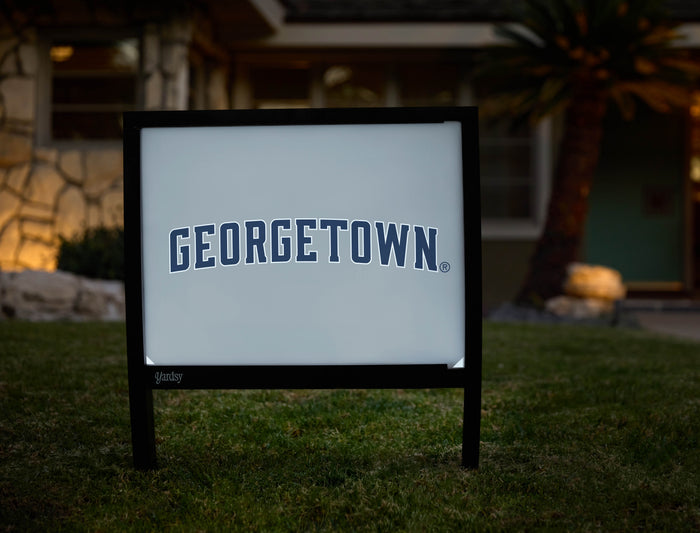 Georgetown Wordmark Gray Yardsy Sign - Hero