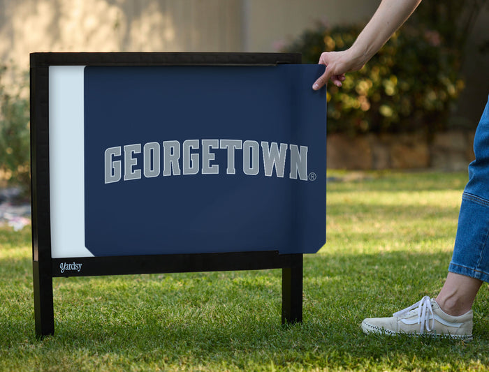 Georgetown Wordmark Blue Yardsy Sign - Interchangeable