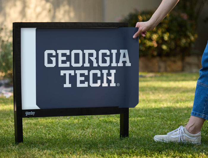 Georgia Tech Wordmark Yardsy Sign