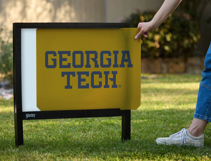 Georgia Tech Wordmark Yardsy Sign