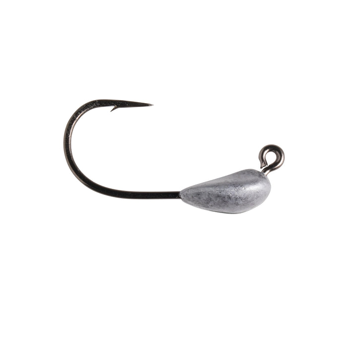 Great Lakes Finesse Micro Mini Tube Head fishing lure with a sharp black hook and a small silver weighted head designed for precise fishing tackle applications.