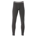 Grundens Light Crew Bottom in dark gray, featuring a fitted design with an elastic waistband and ankle cuffs, suitable for layering during fishing or outdoor activities.