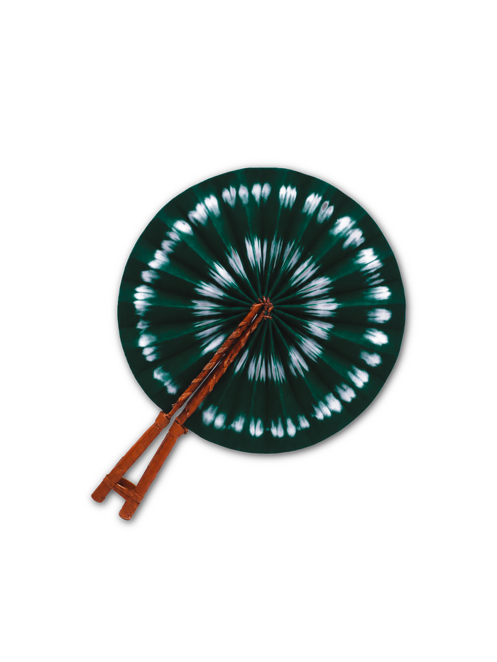 Hand Fan - Deep Green