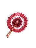 Hand Fan - Deep Red