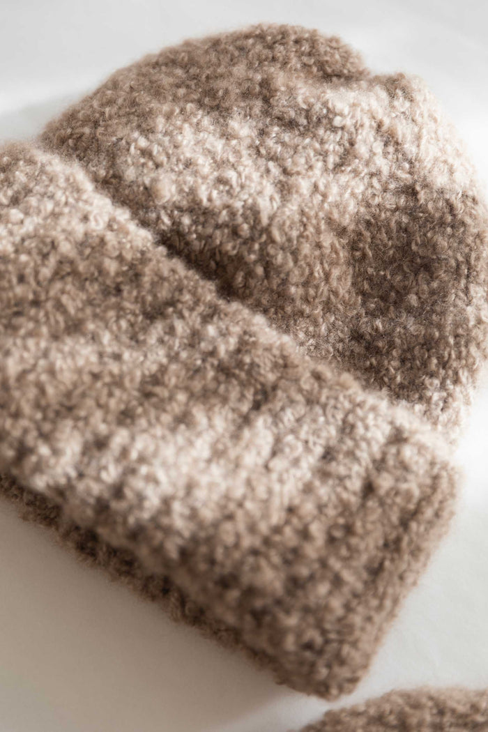 Handmade Cashmere Beanie beige