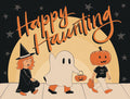 Happy Haunting Retro Halloween Yardsy Sign