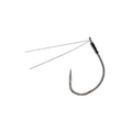 Hayabusa WRM962 Special Wacky Wire Guard Hook featuring a sharp curved hook with two thin wire guards extending from the shank, designed for fishing tackle use.
