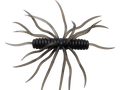 Hideup Coike Thunder Large (Elastomer) fishing lure in black with multiple soft, flexible appendages designed to mimic aquatic prey for effective fishing tackle use.