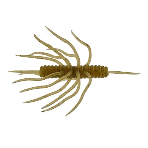 Hideup Coike Thunder Large (Elastomer) fishing lure in translucent green with multiple flexible appendages designed to mimic natural movement in water for effective fishing tackle use.