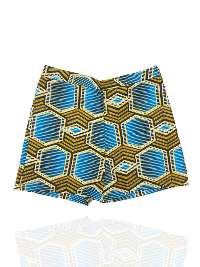 High Waist Shorts - Fulladu Print