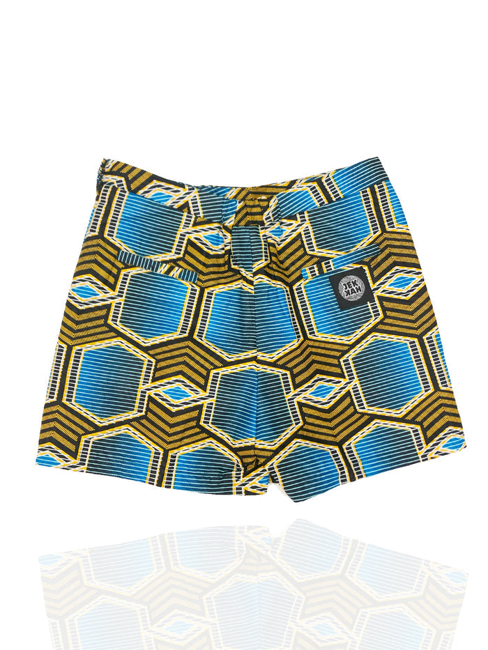 High Waist Shorts - Fulladu Print