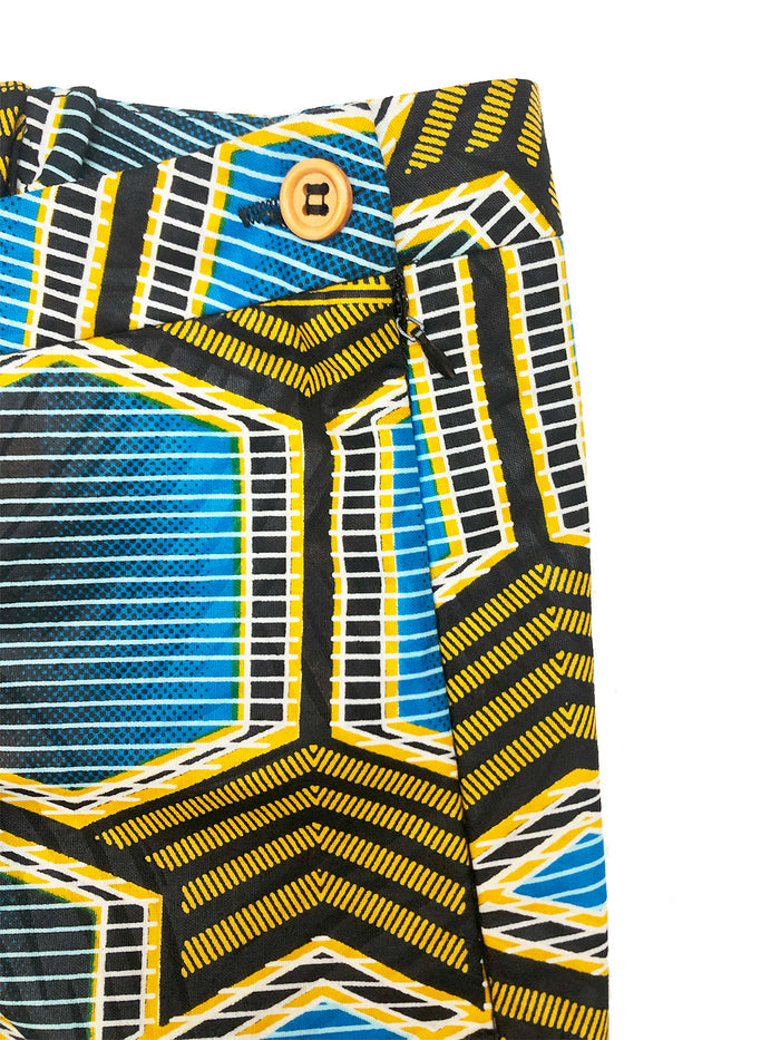 High Waist Shorts - Fulladu Print
