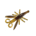 HMKL Alive Hog (Tournament Pack) fishing lure in brown and yellow tones with multiple flexible appendages designed to mimic natural prey for effective fishing tackle use.