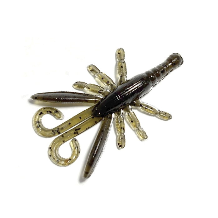 HMKL Alive Hog (Tournament Pack) fishing lure in natural colors, designed to mimic a crawfish with multiple legs and curled tails for effective freshwater fishing tackle.