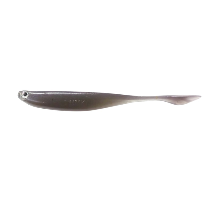 HMKL Super Alive Shad fishing lure in dark metallic color with a streamlined body and paddle tail designed to mimic baitfish for effective fishing tackle use.