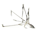 Hog Farmer Bait Company BFL Umbrella Rig featuring multiple angled wire arms with spinner blades and swivels designed for fishing tackle applications.