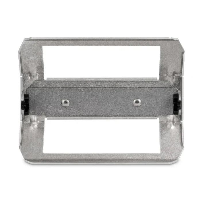 Humminbird In-Dash Mounting Kit - XPLORE X10 PN: 740237-1 featuring a rectangular metal frame with mounting brackets designed for secure installation of marine electronics in fishing boats.