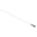 Humminbird Mega Live targetlock - Ultrex 45"/52" Shaft PN:740227-1, a long slender fishing accessory shaft with detailed attachment mechanism designed for marine electronics use in fishing tackle.
