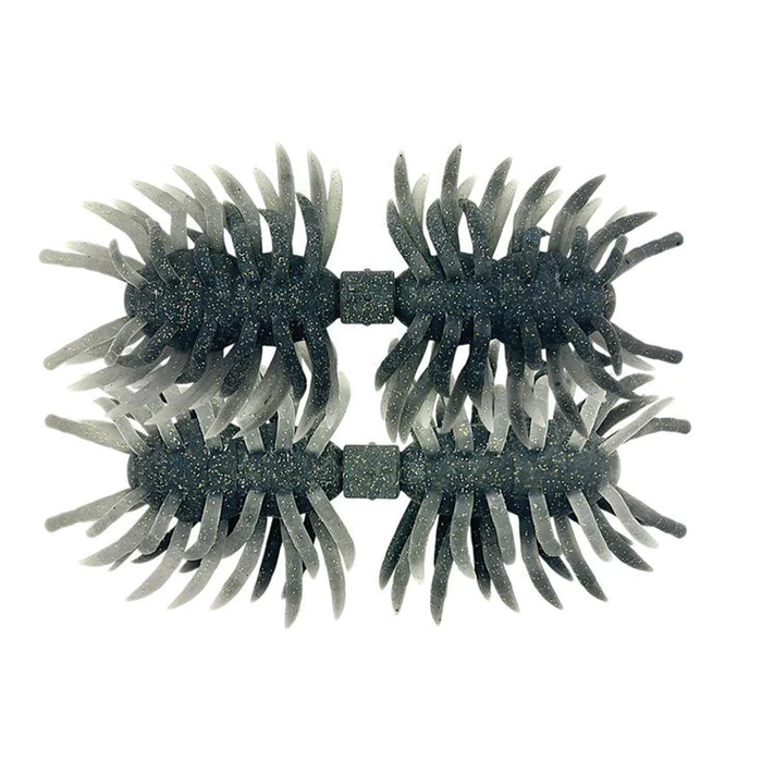 Imakatsu Hairy Spider Kujala 160 fishing lure in dark color with multiple flexible appendages designed to mimic aquatic prey and attract fish.