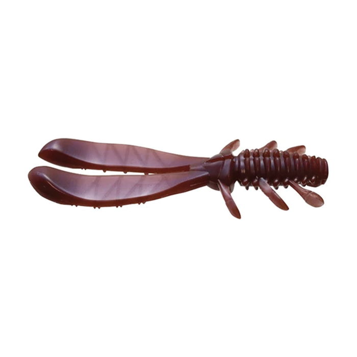 Issei AK Chunk fishing lure in brown, featuring a segmented body with twin paddle tails designed to mimic natural aquatic prey for effective musky fishing.