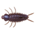 Issei Bibibi Chu soft fishing lure in dark color, designed with segmented body and multiple appendages to mimic natural prey for effective fishing tackle use.