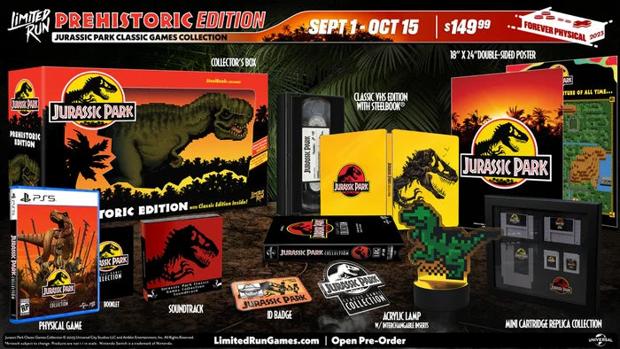 JURASSIC PARK: CLASSIC GAMES COLLECTION PREHISTORIC EDITION (PS5)