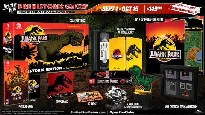 JURASSIC PARK: CLASSIC GAMES COLLECTION PREHISTORIC EDITION (SWITCH)