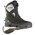 Korkers Polar Vortex 1200 w/Snowtrac Sole (BOA) - Men's Boots in black and gray, featuring a durable waterproof design, BOA closure system, and a removable Snowtrac traction sole for outdoor fishing use.