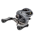 Lew's Speed Spool Casting Reel shown in matte black finish with ergonomic dual handles and compact design for smooth performance in fishing tackle.