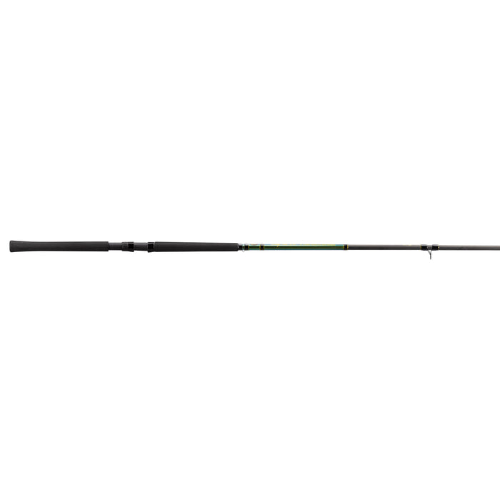 Lew's Wally Marshall Classic Signature Series Crappie Jigging Rods featuring a sleek black foam handle, medium-light graphite blank, and guides designed for precise crappie fishing techniques.