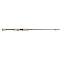 Lew's Wally Marshall Classic Signature Series Spinning Rods featuring a sleek green fishing rod with cork handle and black reel seat designed for precision in fishing tackle.