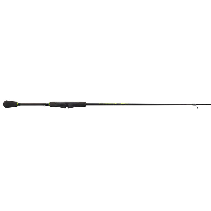 Lew's Wally Marshall Pro Target Spinning Rods fishing rod with black ergonomic foam handle and slender graphite body designed for precision casting and sensitive bite detection.