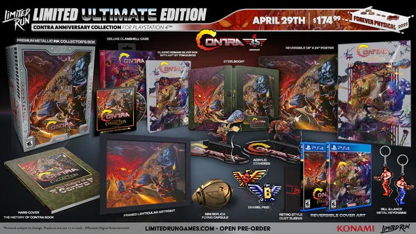 LIMITED RUN #446: CONTRA ANNIVERSARY COLLECTION ULTIMATE EDITION (PS4)