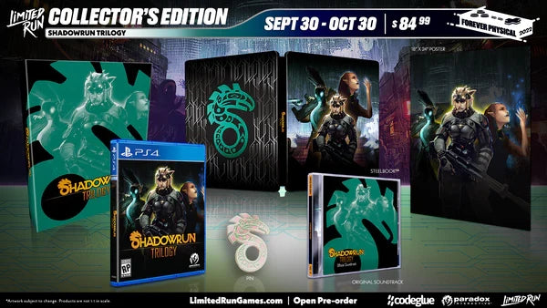 LIMITED RUN #481: SHADOWRUN TRILOGY COLLECTOR'S EDITION (PS4)