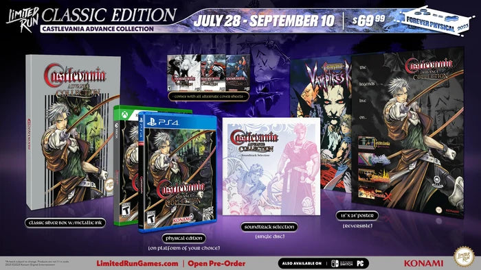 LIMITED RUN #524: CASTLEVANIA ADVANCE COLLECTION CLASSIC EDITION (PS4)