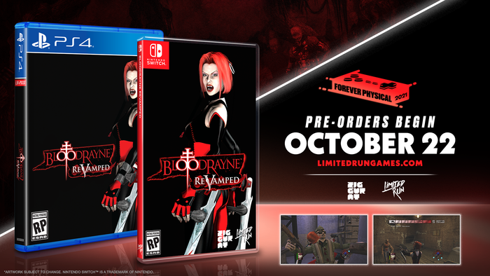 Limited Run: Bloodrayne: Revamped (Switch #126, PS4 #432, PS5 #015)