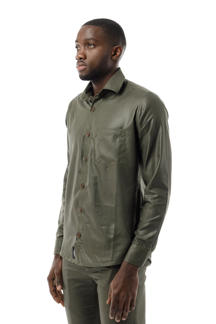 Long Sleeved Shirt - Army Green
