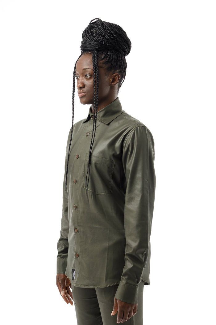 Long Sleeved Shirt - Army Green