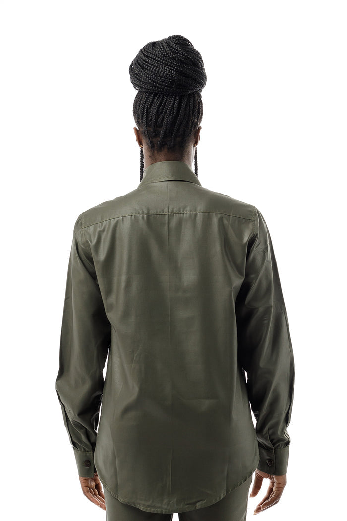 Long Sleeved Shirt - Army Green